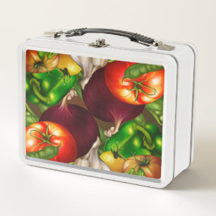 Lunch Box Vegetables and Herbs Organic Natural Fresh Food