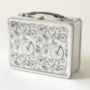 Lunch Box Vélos à l'ancienne Couleur ARRIÈRE - PLAN PERSO