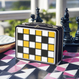 Lunch Box Vérification de la couche noire et jaune
