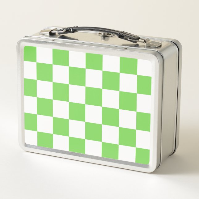 Lunch Box Vérifié vert herbe  (Dos)