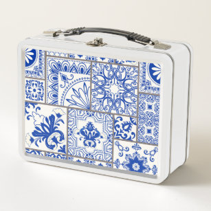 Lunch Box Victorian Majolica : Patchwork Tile Motif.