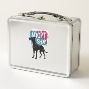 Lunch Box Vintage Adoptez Ne Faites Pas D'Achats Chien Graff