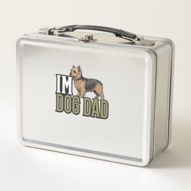 Lunch Box Vintage Dog Dad Terrier Engraving Shirt Design_1 (Devant)