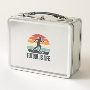 Lunch Box Vintage Futbol est la vie conception de maillot de
