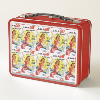 Lunch Box Vintage "Se réveiller gay"