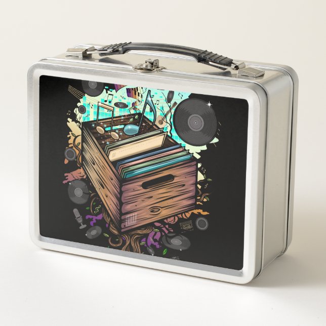 Lunch Box Vinyl Crate (Devant)
