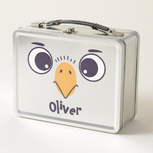 Lunch Box Visage d'oiseau drôle avec de grands yeux