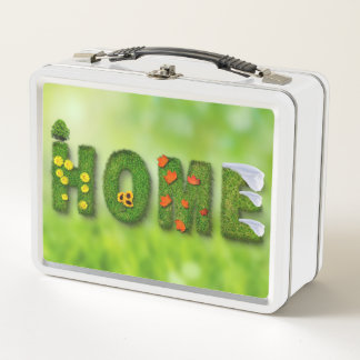 Lunch Box Vivre Maison Bois Plank Clé Ladybird Lady Bug