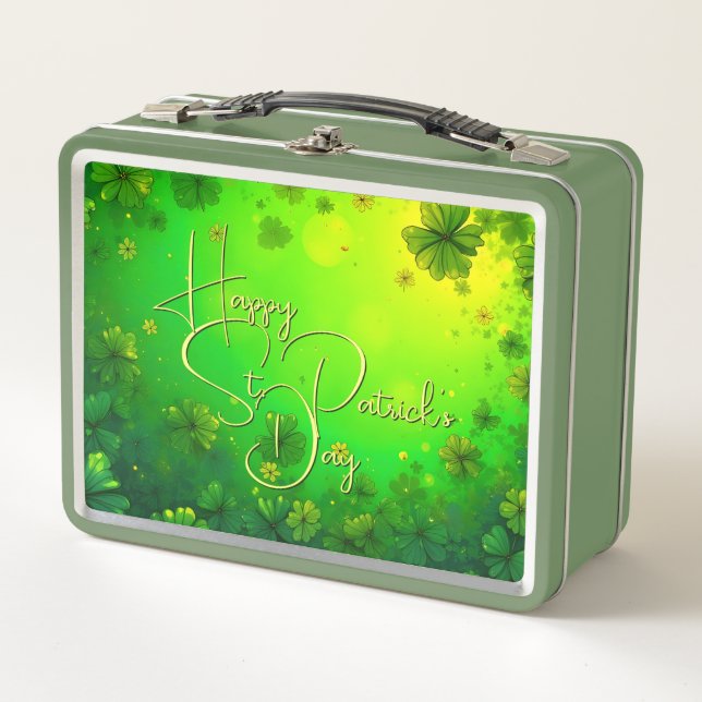 Lunch Box Vœux de joyeuse Saint-Patrick (Devant)