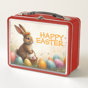 Lunch Box Vœux de printemps du lapin de Pâques