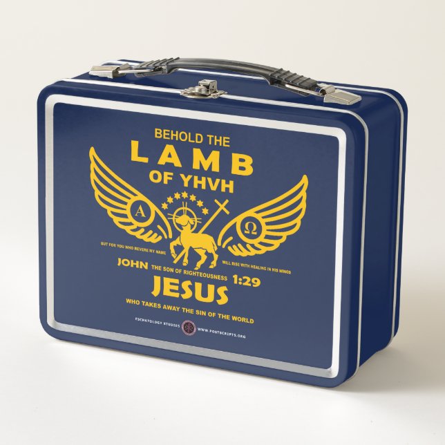 Lunch Box Voici l'agneau de YHVH (Devant)