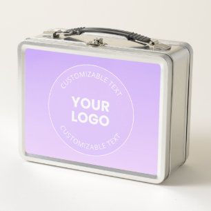 Lunch Box Votre logo   Dégradé Ombre de la lavande subtile