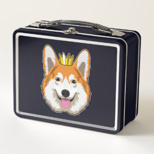 Lunch Box Welsh corgi with Crown