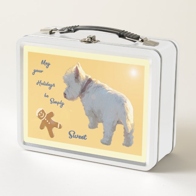 LUNCH BOX WESTIE POUR LA GAMELLE DE VACANCES (Devant)