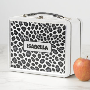 Lunch Box White Leopard Elegant Populaire Collection de luxe