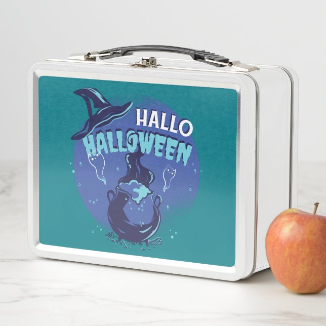 Lunch Box Witchs Casquette Halloween Design (En situation)