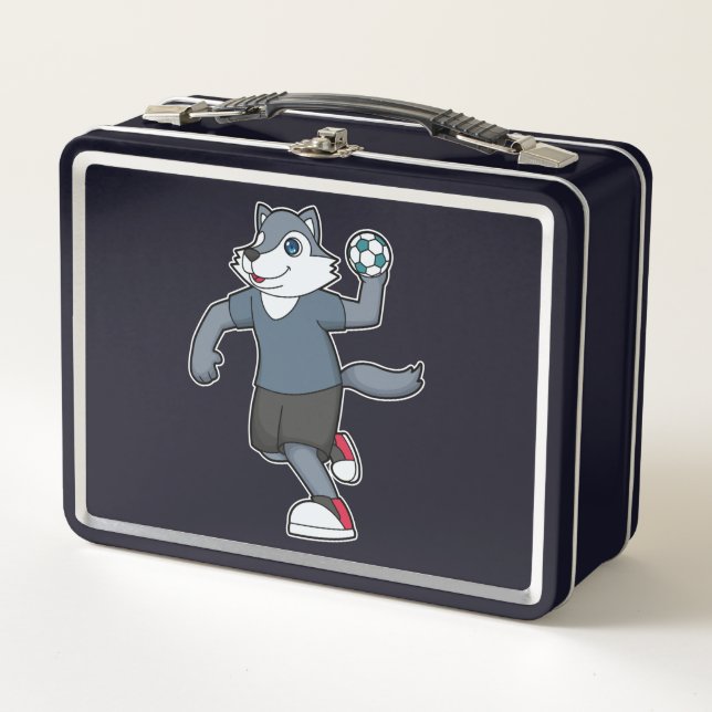 Lunch Box Wolf Handball joueur Handball (Devant)