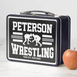 Lunch Box Wrestler AJOUTER LE NOM École Athlète Équipe de lu