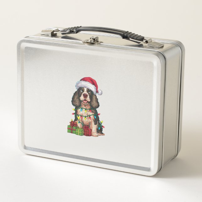 Lunch Box Xmas Lighting Santa Hat (Devant)
