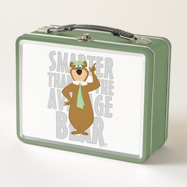 Lunch Box Yogi "Plus Intelligent Que L'Ours Moyen" (Devant)
