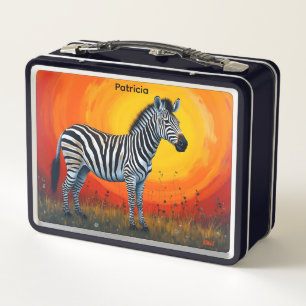 Lunch Box Zebra Under a Bright Sun Kid or Adult