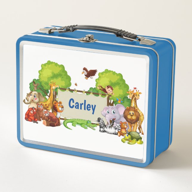 Lunch Box Zoo Amis Métal Lunette Box (Devant)