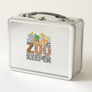 Lunch Box Zookeeper Costume Zebra Wild Print Animal Africain