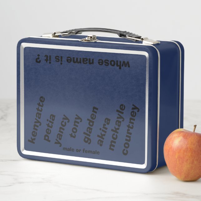 Lunchbox avec Unisex Names bY métropolim (En situation)