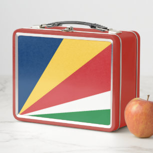 Lunchbox en métal inoxydable aux couleurs seychell