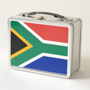 Lunchbox en métal inoxydable avec drapeau d'Afriqu