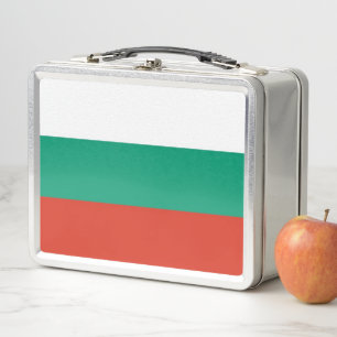 Lunchbox en métal inoxydable avec drapeau de la Bu