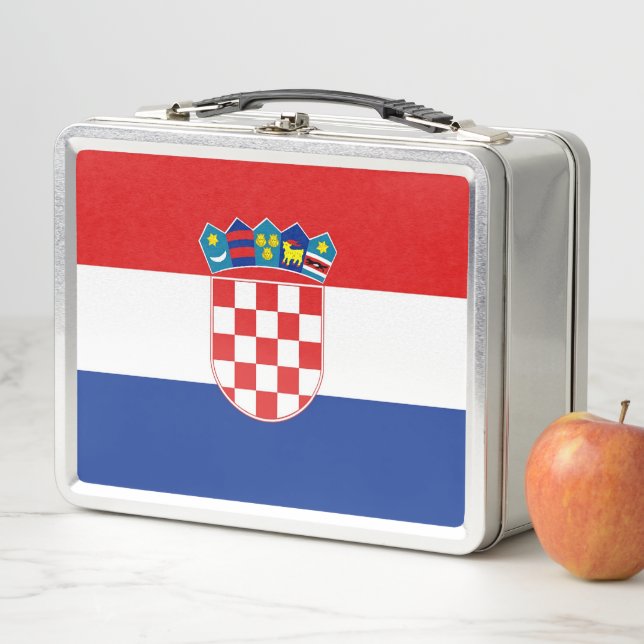 Lunchbox en métal inoxydable avec drapeau de la Cr (En situation)