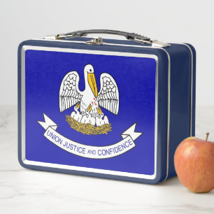 Lunchbox en métal inoxydable avec drapeau de la Lo