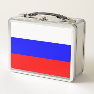 Lunchbox en métal inoxydable avec drapeau de la Ru