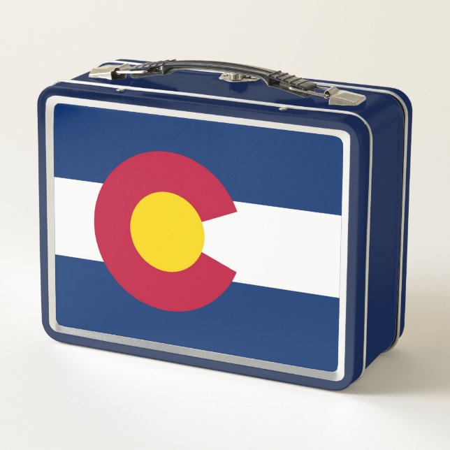 Lunchbox en métal inoxydable avec drapeau du Color (Dos)
