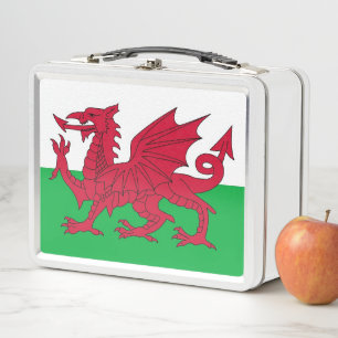 Lunchbox en métal inoxydable avec drapeau du Pays