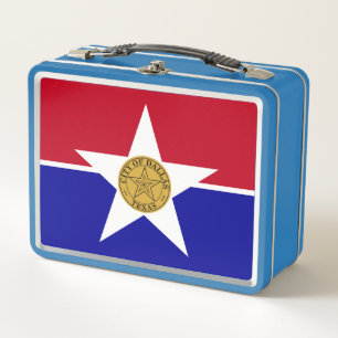 Lunchbox en métal inoxydable - drapeau de Dallas