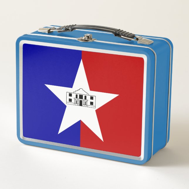 Lunchbox en métal inoxydable - drapeau de San Anto (Devant)