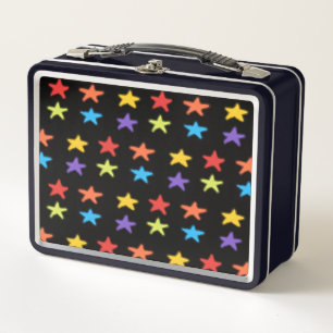 Lunchbox en métal léger étoile (Multi & Black)
