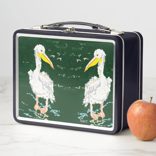 Lunchbox en métal : Pelican's (En situation)
