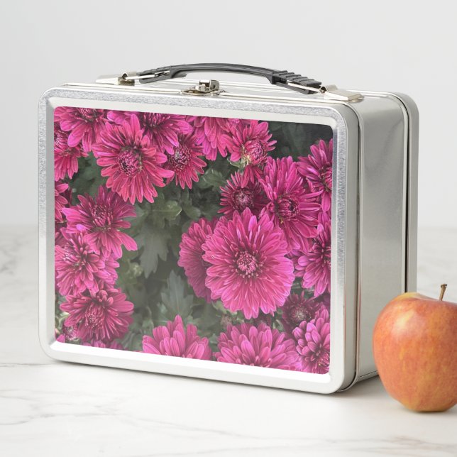 Lunchbox en métal pour mamans violettes (En situation)
