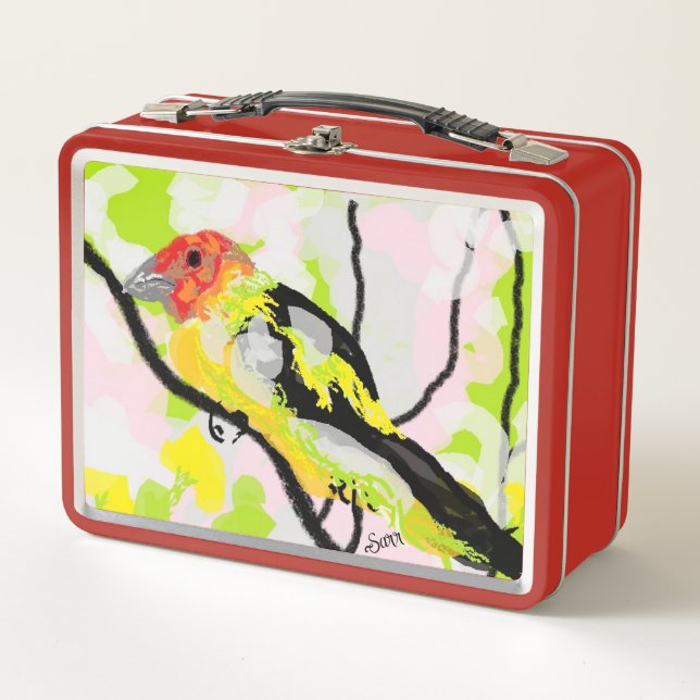 Lunchbox en métal : Tanagers Bird Of Oregon (Devant)