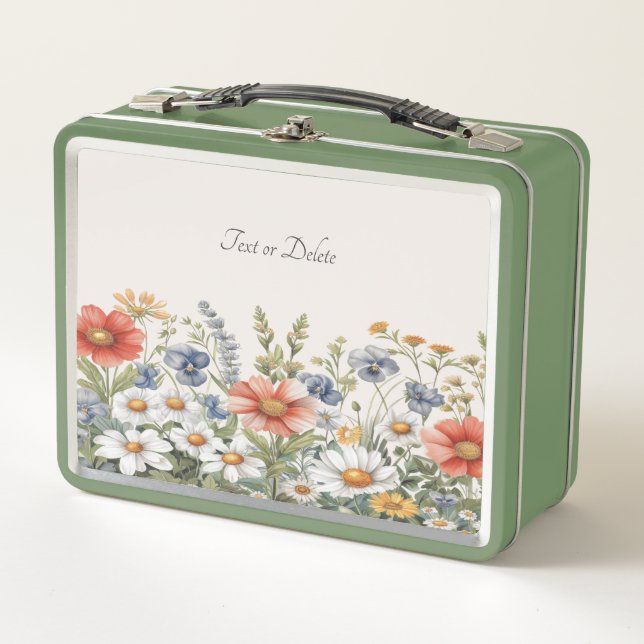 Lunchbox Fleur sauvage coloré (Devant)