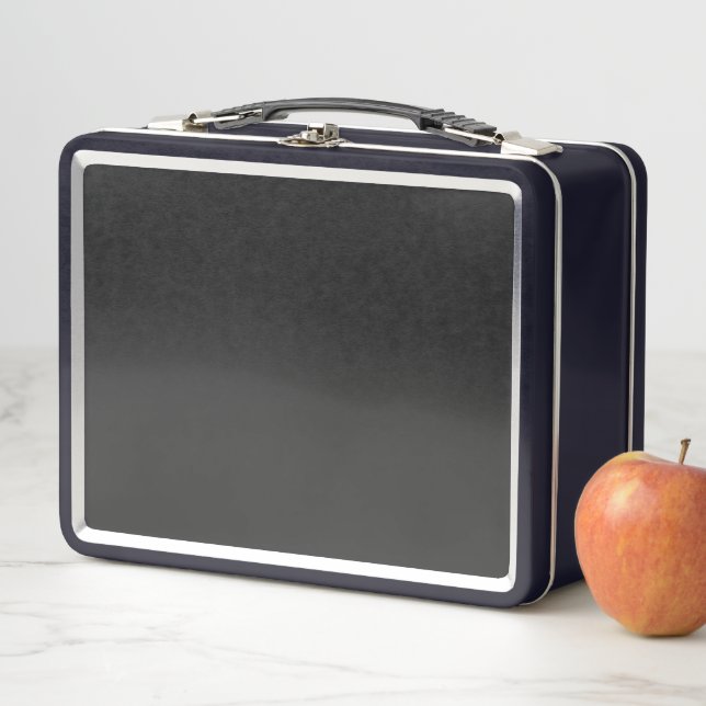 Lunchbox gris foncé pour le travail ou les repas s (En situation)