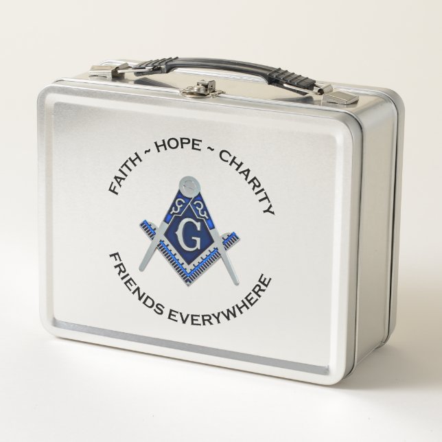 Lunchbox Masonic Bleu propre (Devant)