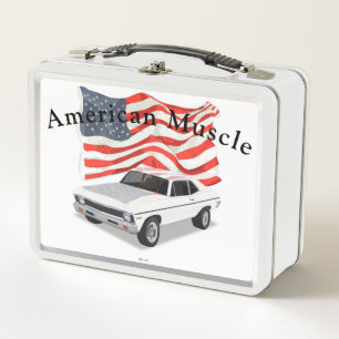 Lunchbox métallique American Muscle White Nova