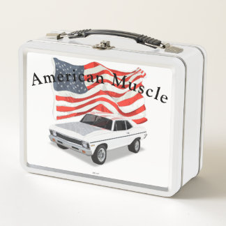 Lunchbox métallique American Muscle White Nova