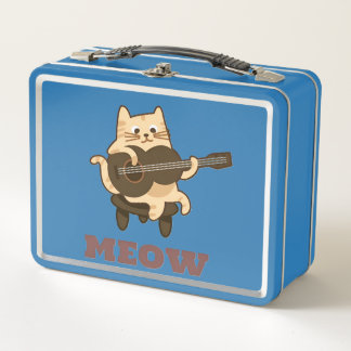 Lunchbox métallique Funny Meow Kitty Lover