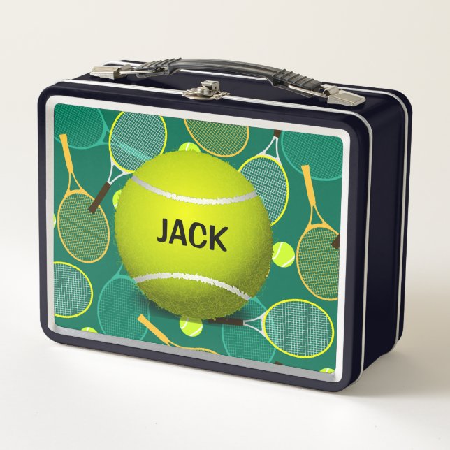 Lunchbox Tennis Design Metal (Devant)