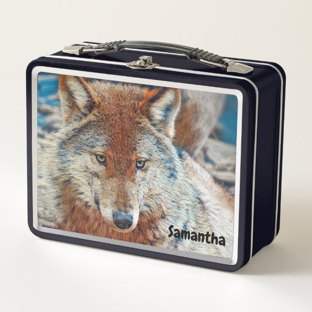 Lunchbox Wolf Metal (Devant)